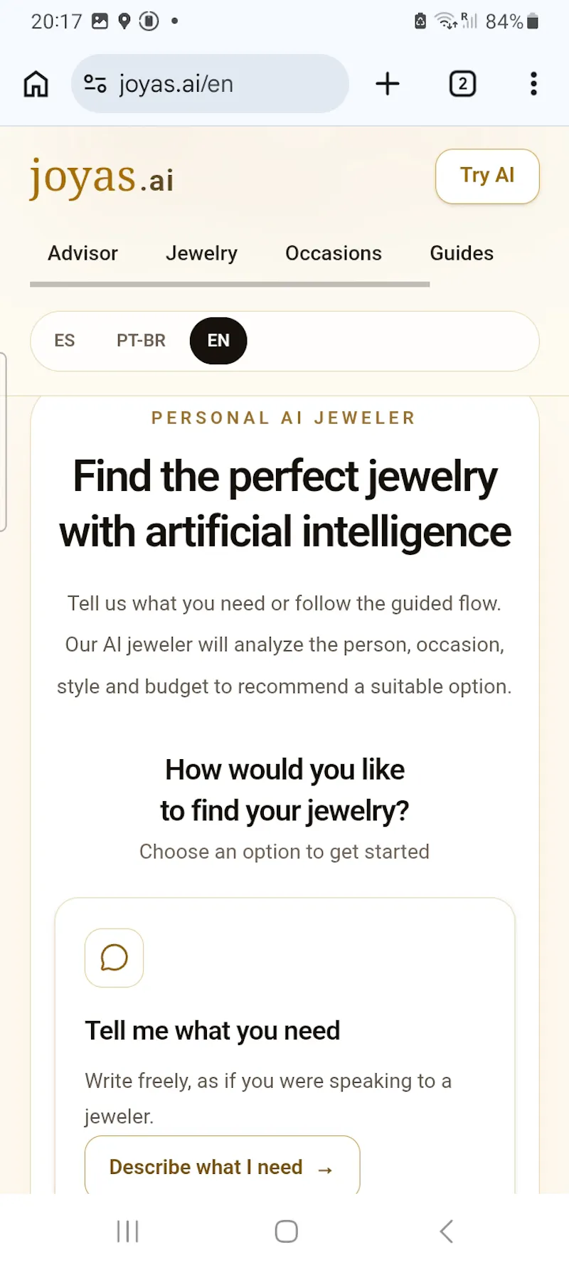 Joyas.ai screenshot 2