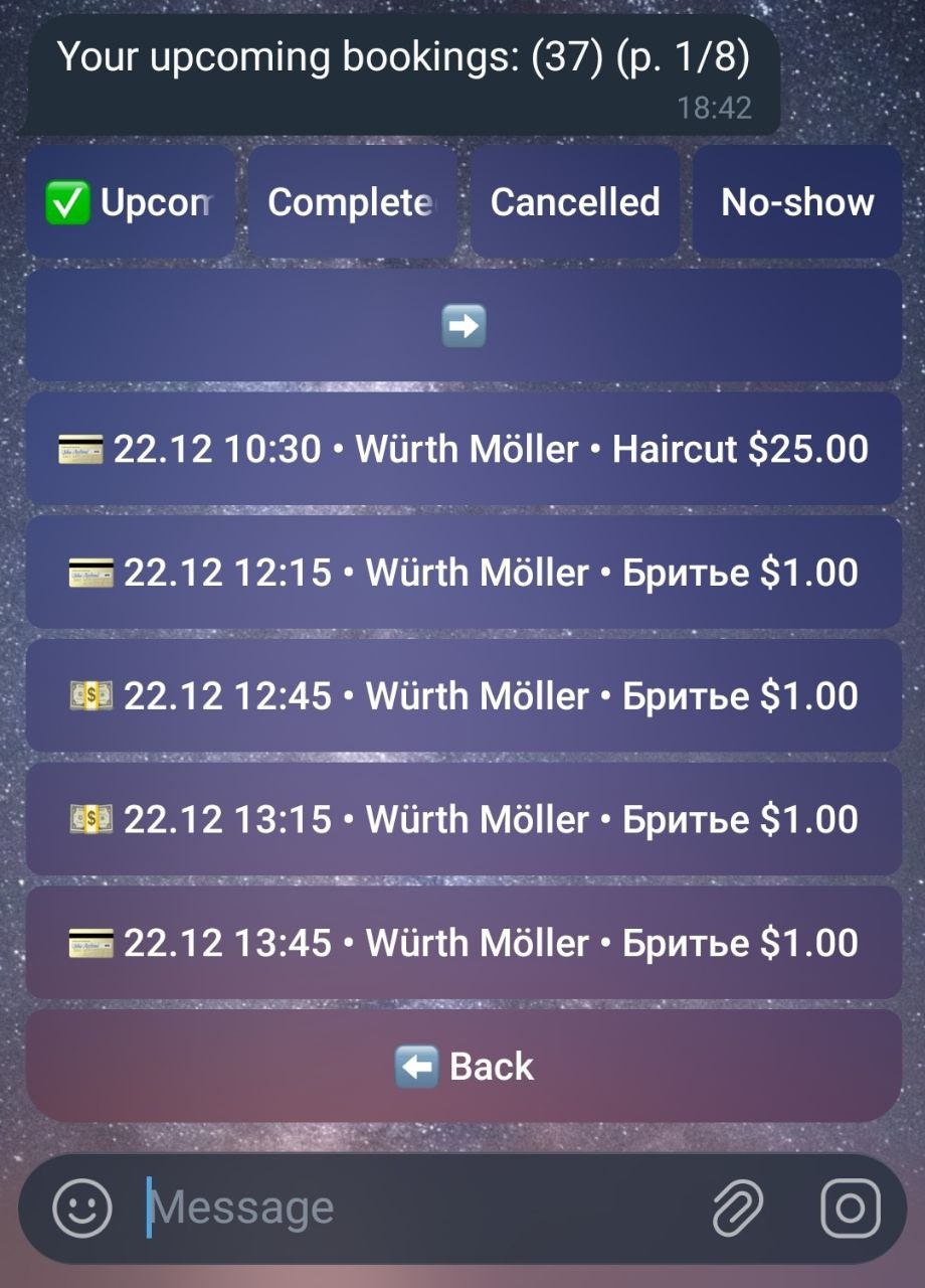 SalonBot — Telegram Booking System gallery image