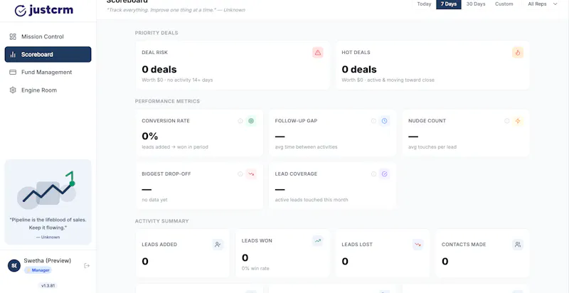 justcrm screenshot 6