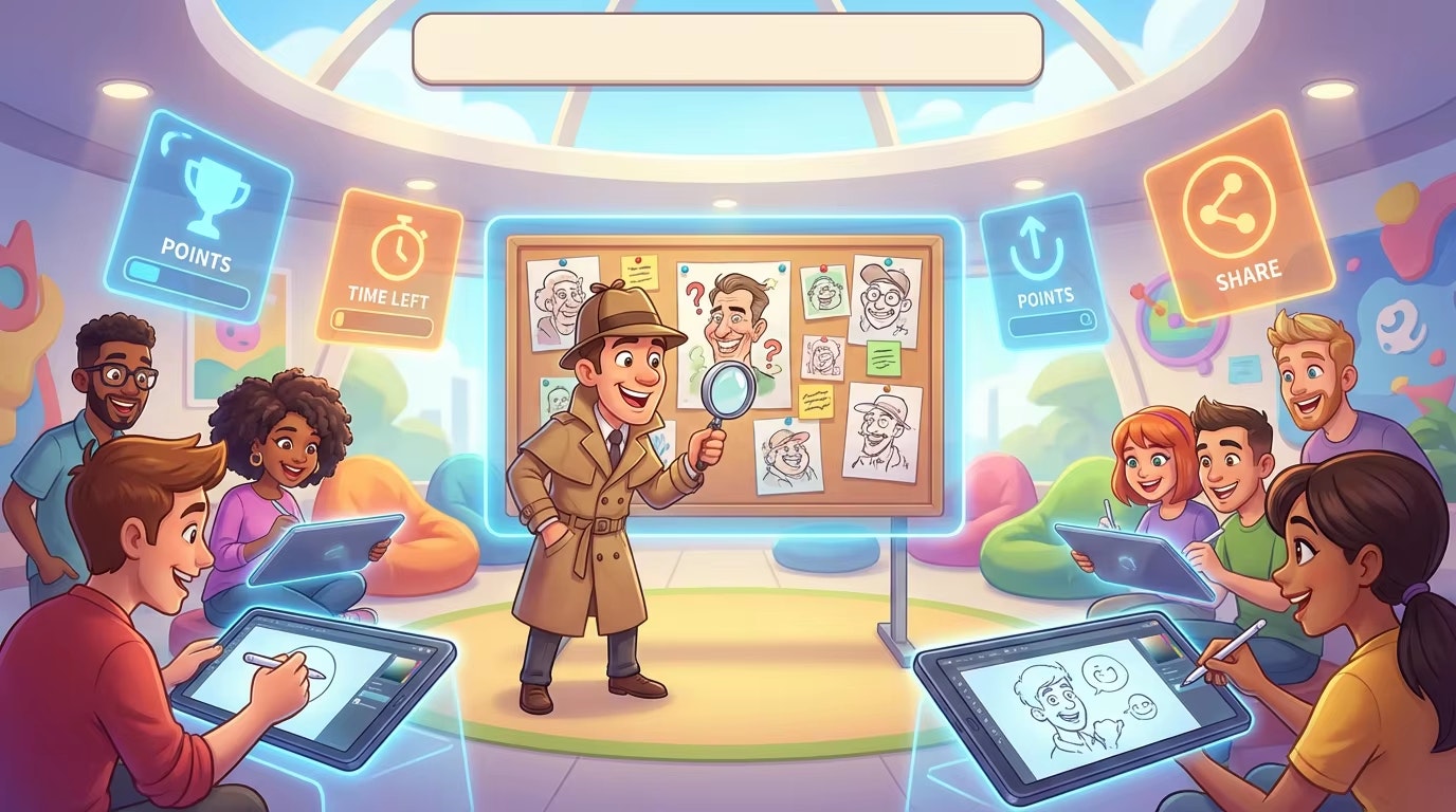 WhoDrewWho - Main product screenshot demonstrating key features and user interface