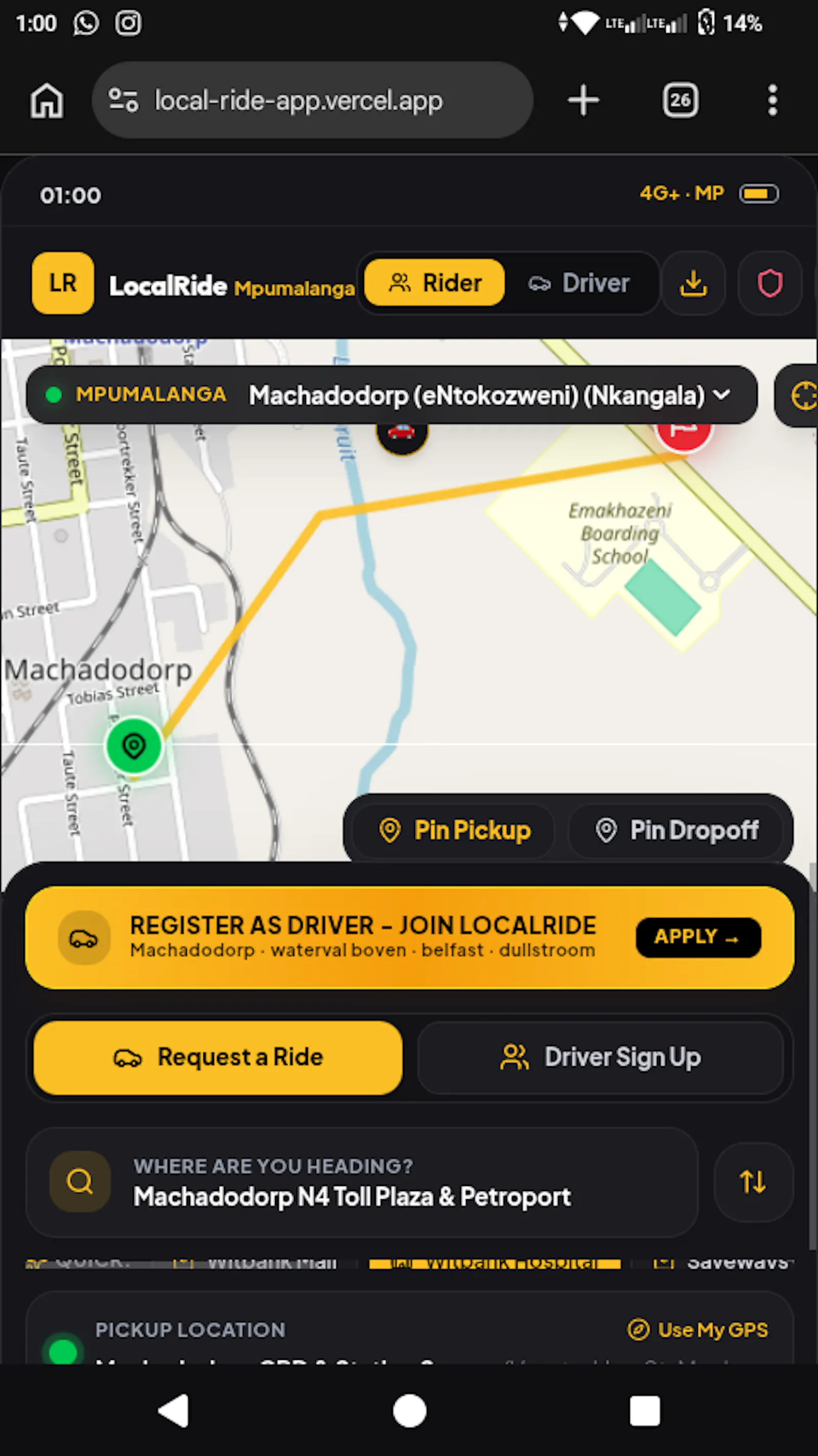 LocalRide screenshot 2