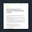 MVP Development Guide & Checklist