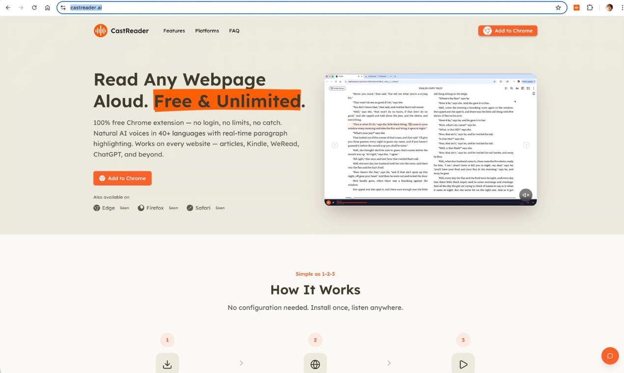CastReader 2.0 media 2