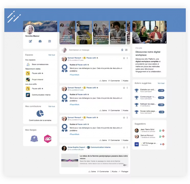eXo Platform 7.1 - Screenshot 5 showing product features and functionality