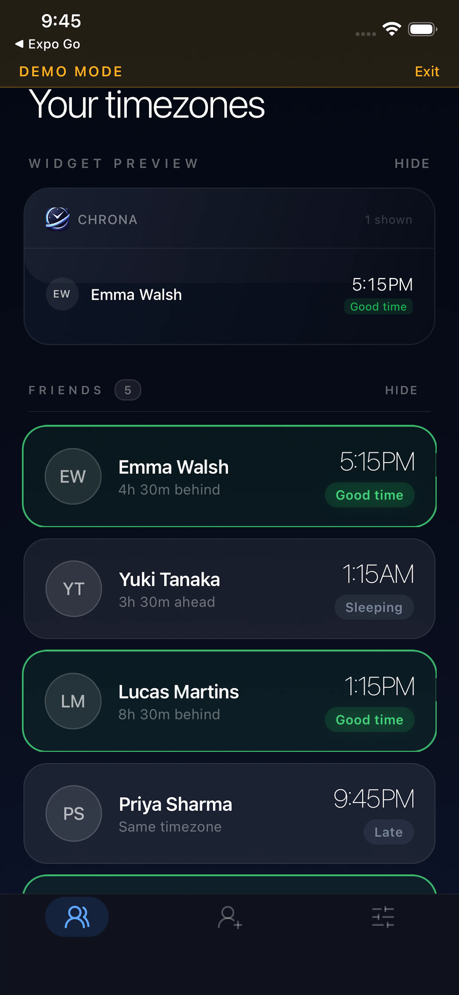 Chrona: Global Time screenshot 3