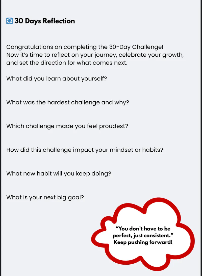 30 Day Discipline Challenge screenshot 3