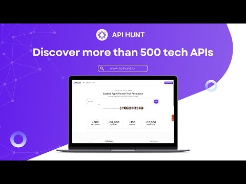 startuptile Api Hunt-Discover an extensive collection of over 500 technology APIs