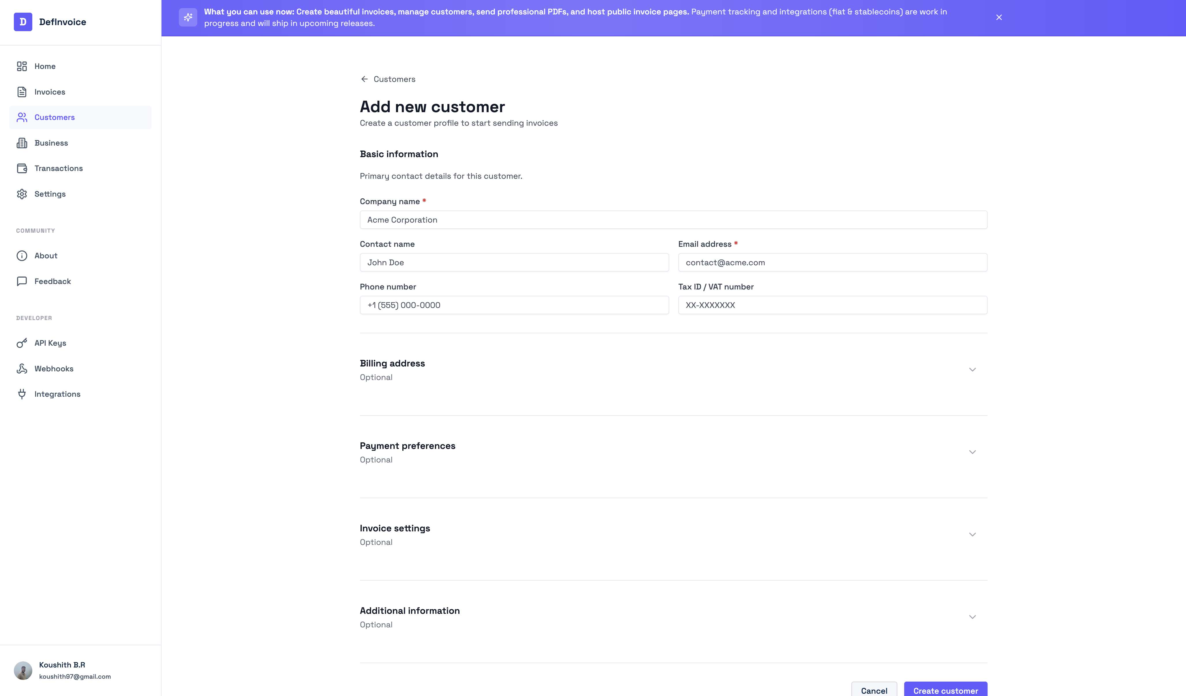 DefInvoice gallery image