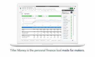 Tiller Money Feeds for Google Sheets gallery image
