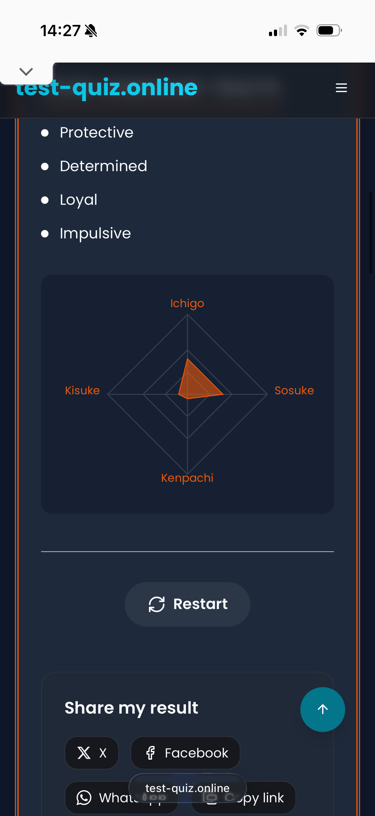 Test Quiz Online - Screenshot 2 showing product features and functionality