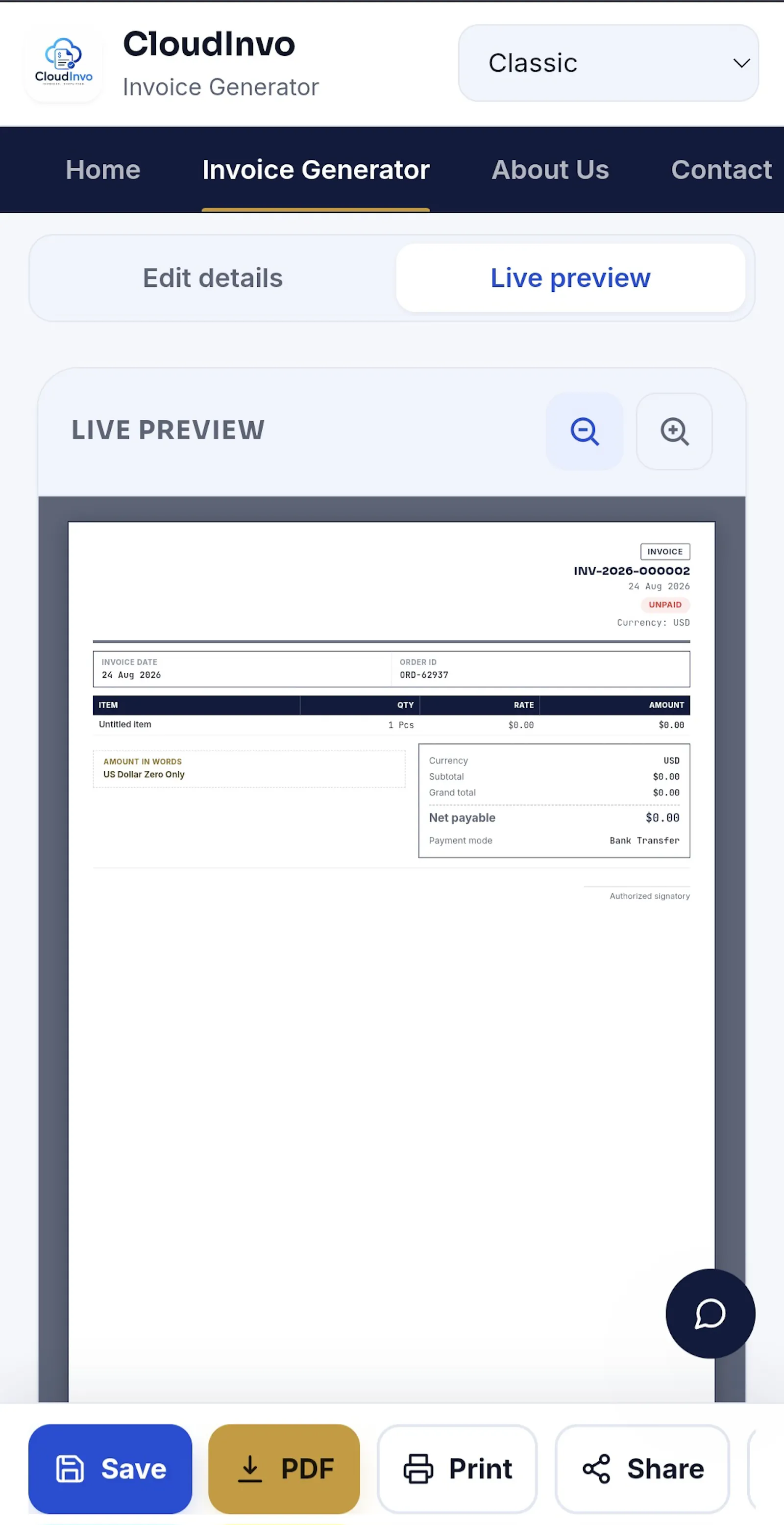 CloudInvo — Invoice Generator screenshot 3
