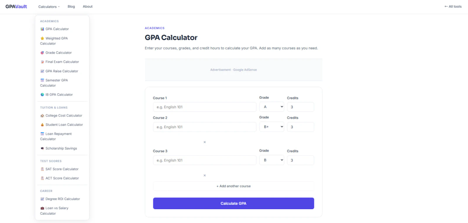 GPA Vault screenshot 2