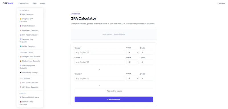 GPA Vault screenshot 2