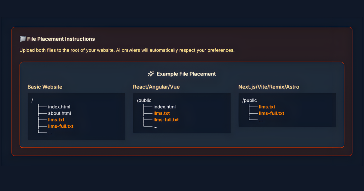 LLMs.txt Generator screenshot 3