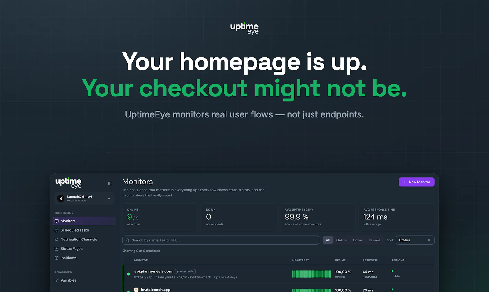UptimeEye screenshot 1
