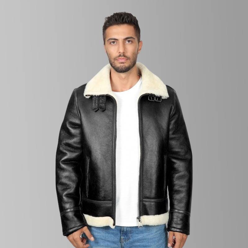 Albert Black Leather Jacket gallery image