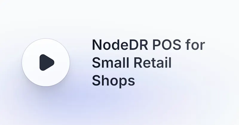 NodeDR POS screenshot 1