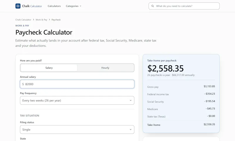 Chalk Calculator screenshot 3