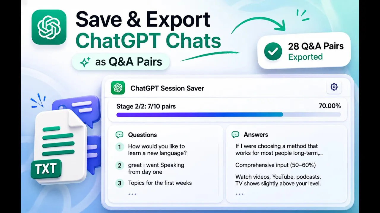 ChatGPT Session Saver gallery image