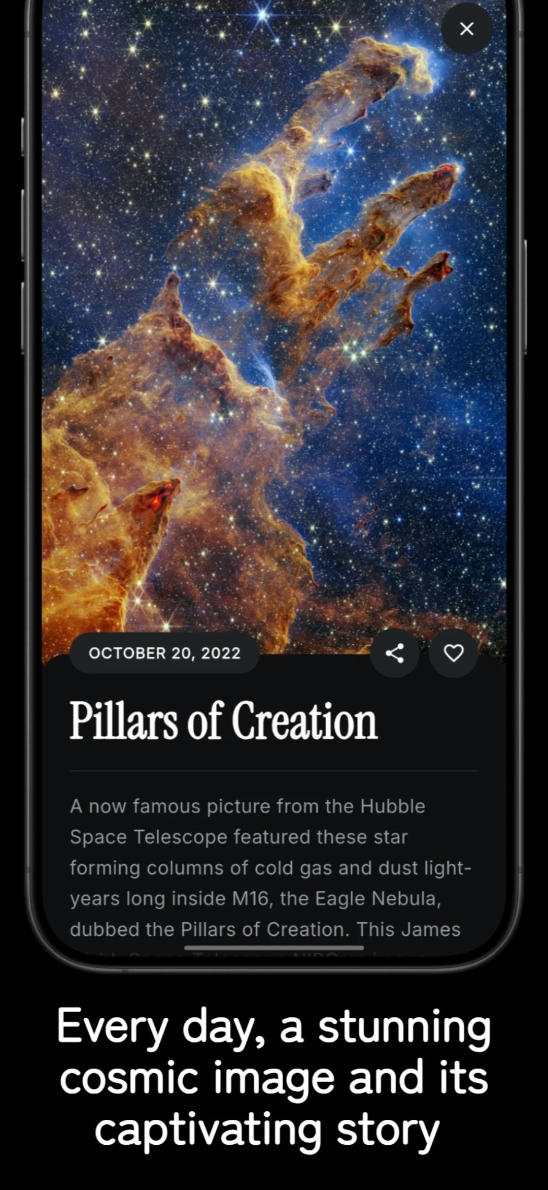 DailySpace: Explore the cosmos - Main product screenshot demonstrating key features and user interface