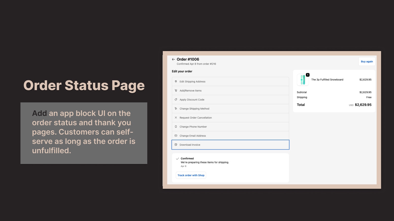 Fundamental Order Editing Shopify App gallery image