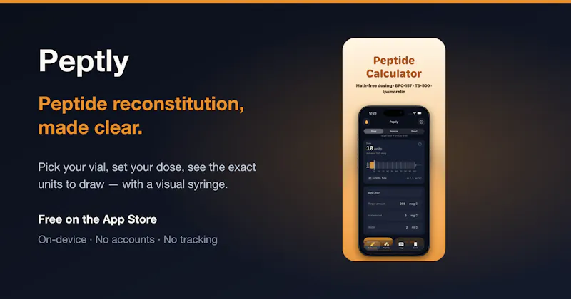 Peptly: Peptide Calculator screenshot 1