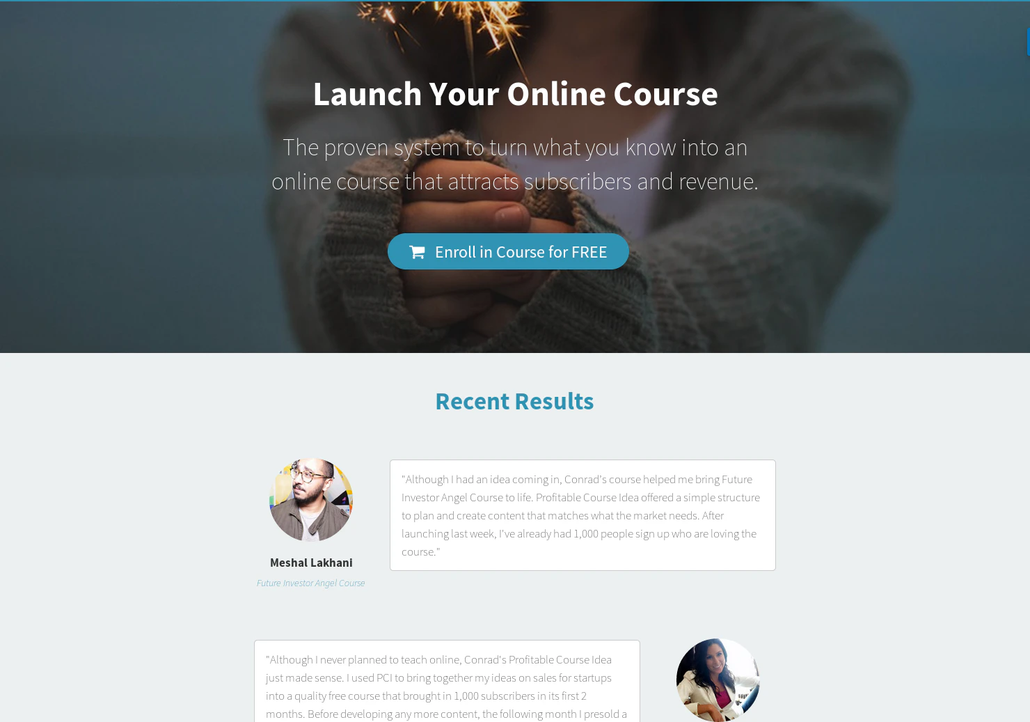 Profitable Course Idea