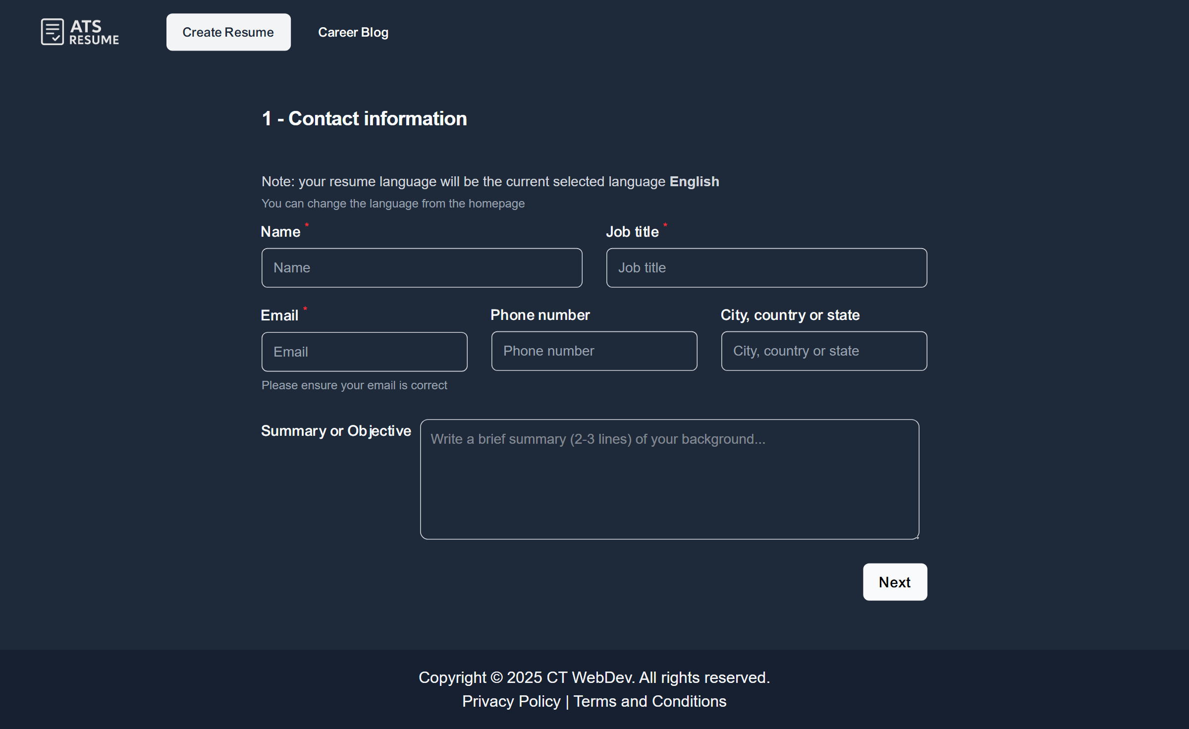 ATS Resume Builder gallery image