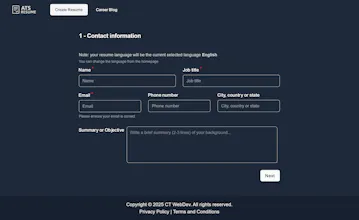 ATS Resume Builder gallery image