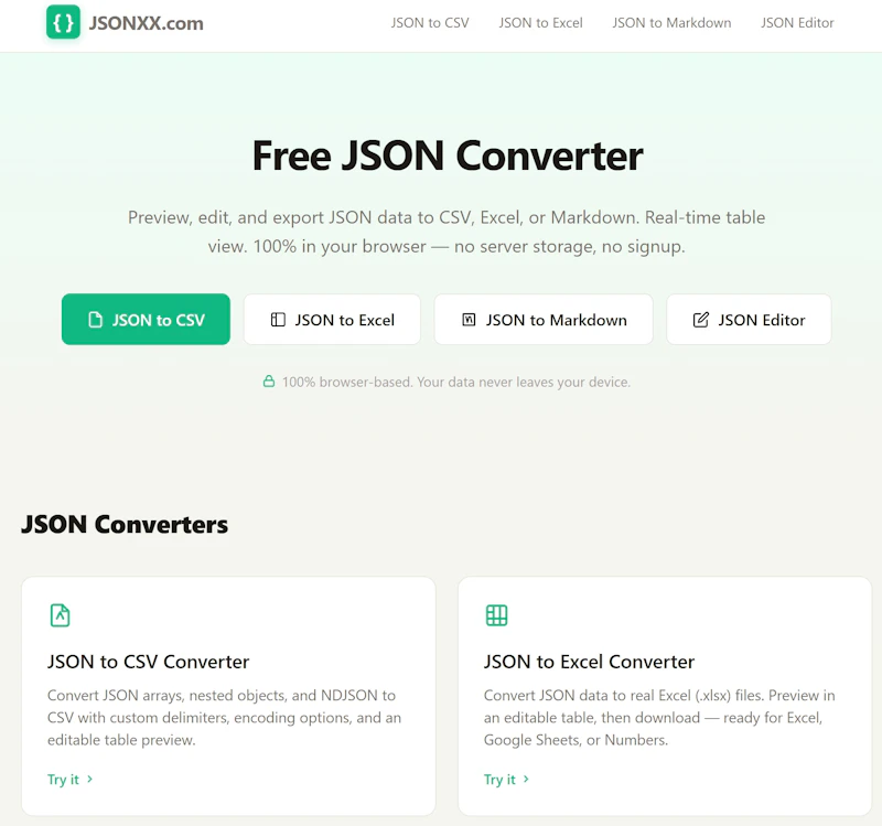 JSONXX screenshot 1