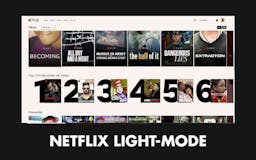 Light Mode for Netflix media 3