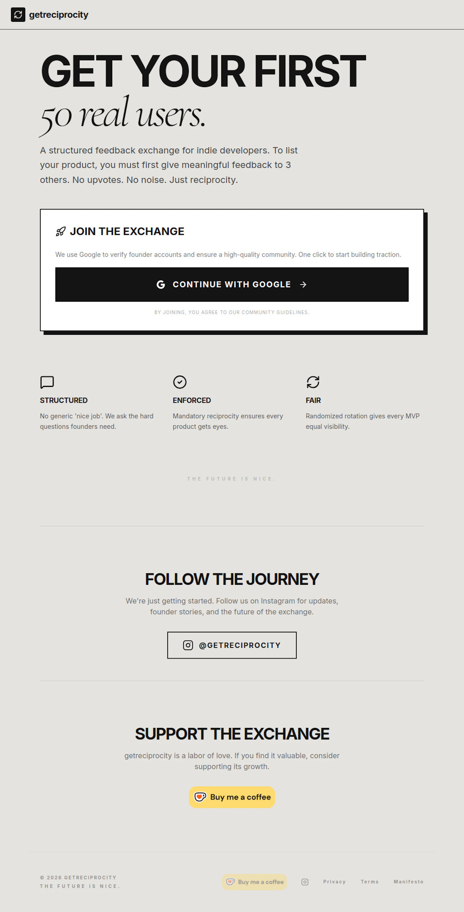 getreciprocity screenshot 1