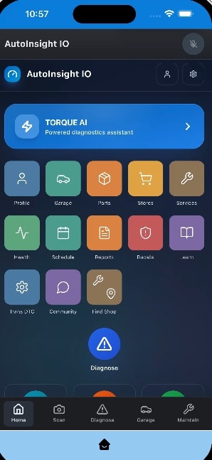 AutoInsight IO - Main product screenshot demonstrating key features and user interface