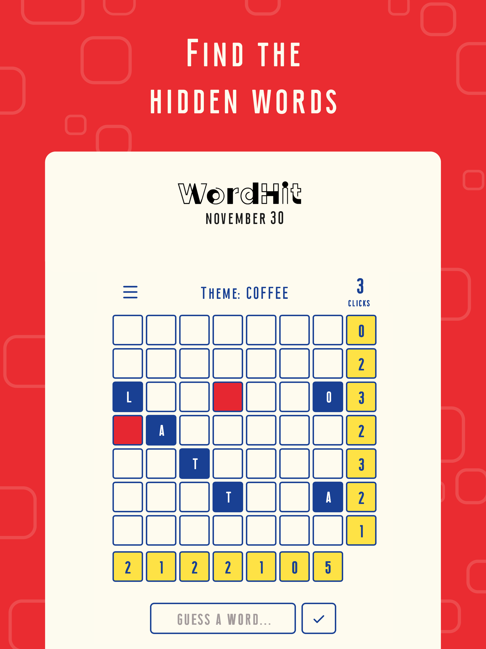 WordHit - the newest word game! - Main product screenshot demonstrating key features and user interface