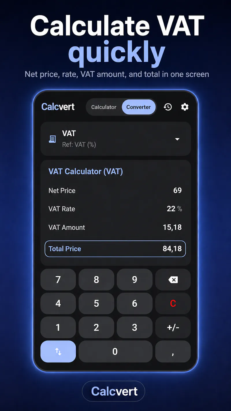 Calcvert: calculator converter screenshot 4