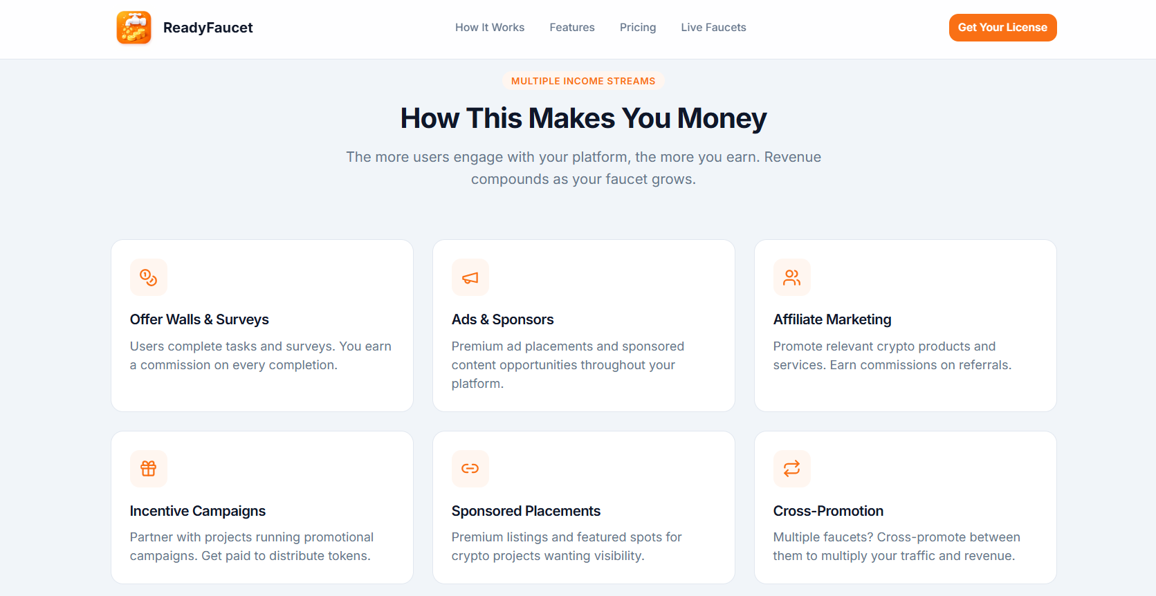 ReadyFaucet - Screenshot 2 showing product features and functionality