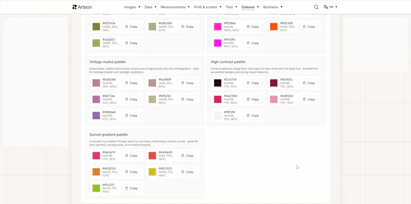 Color Palette Generator - 17 Schemes screenshot 2
