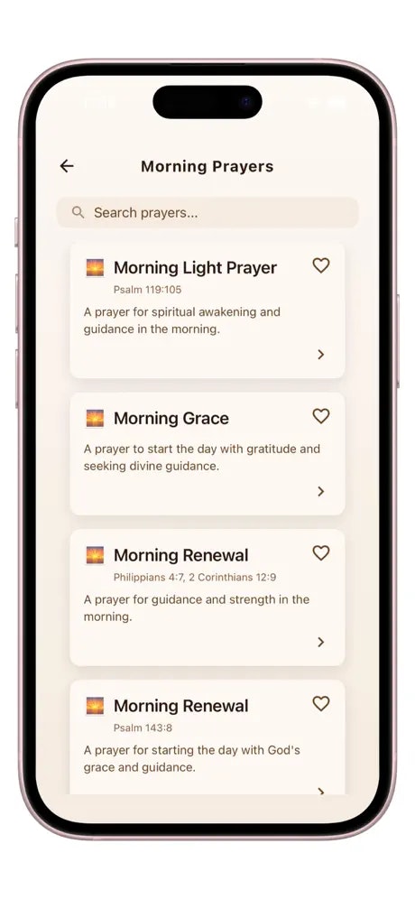Bible Prayers - Screenshot 2 showing product features and functionality