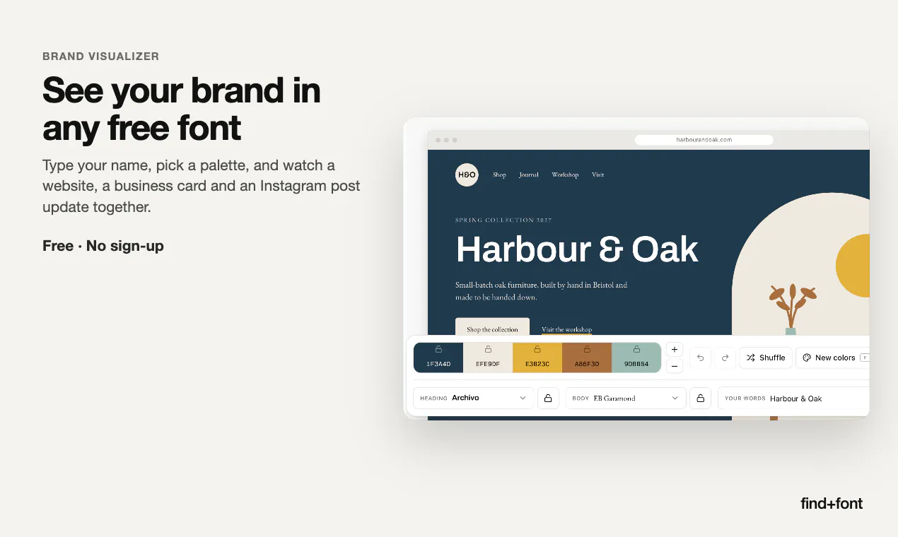 FindFont Brand Visualizer gallery image
