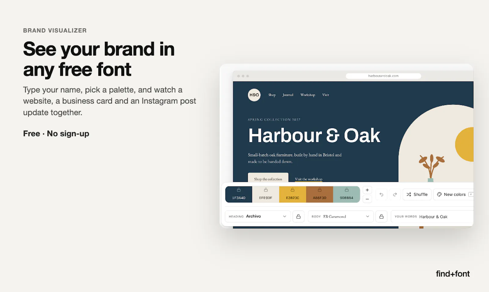 FindFont Brand Visualizer screenshot 1
