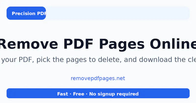 Remove PDF Pages screenshot 1