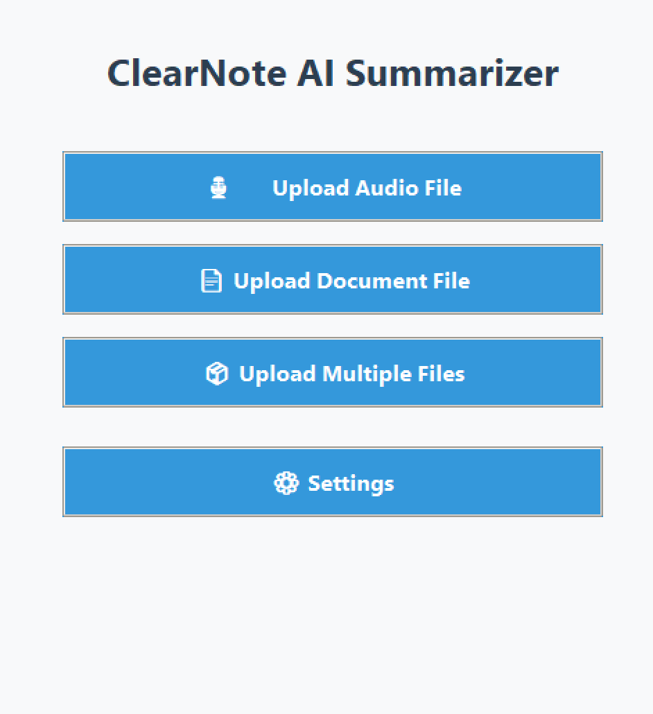 AI Text/Audio Summarizer - Screenshot 2 preview