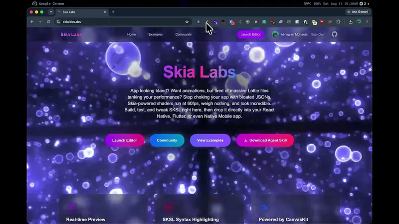 Skia Labs screenshot 1 (video preview)
