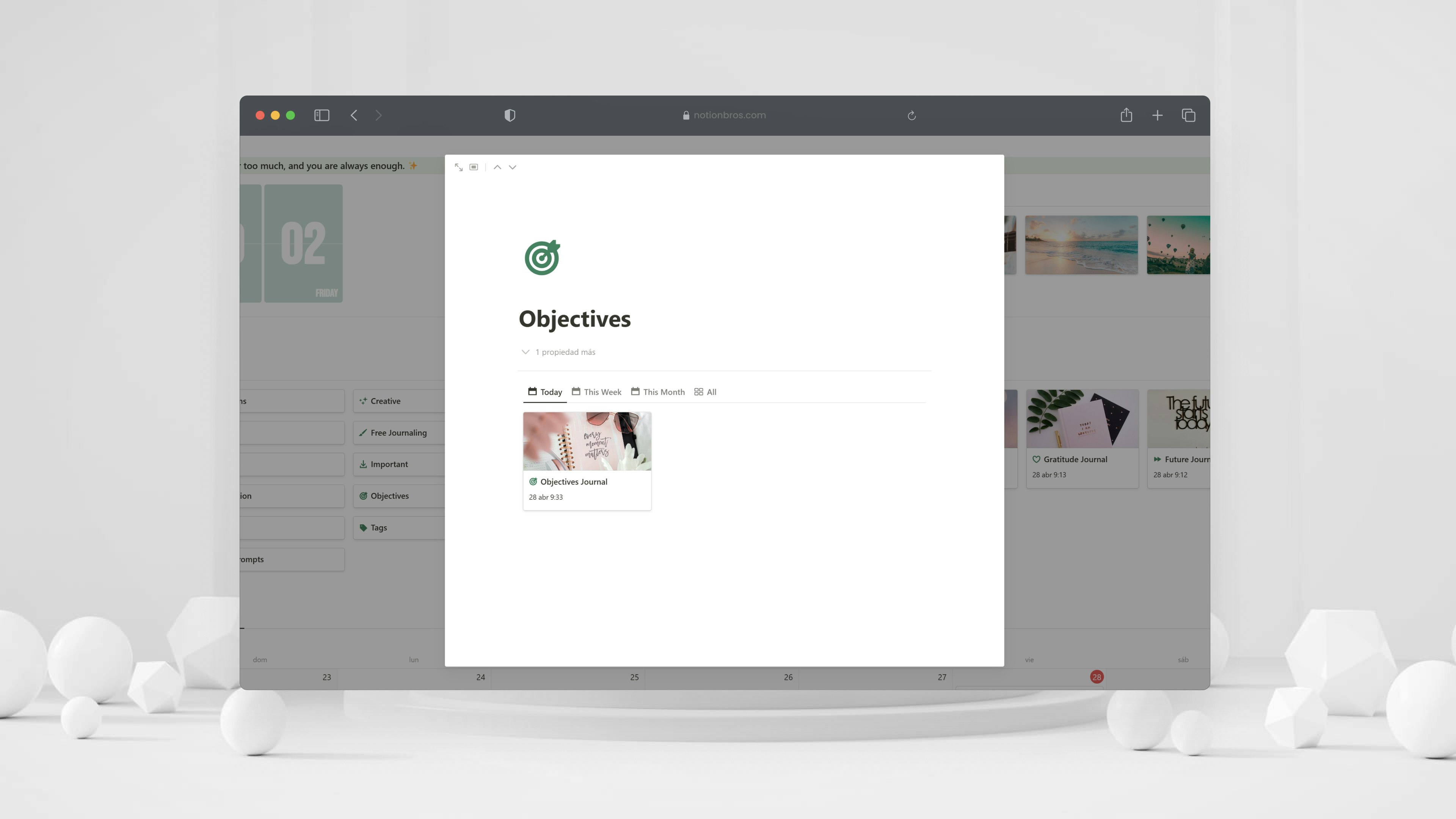 Notion Journal Template media 4