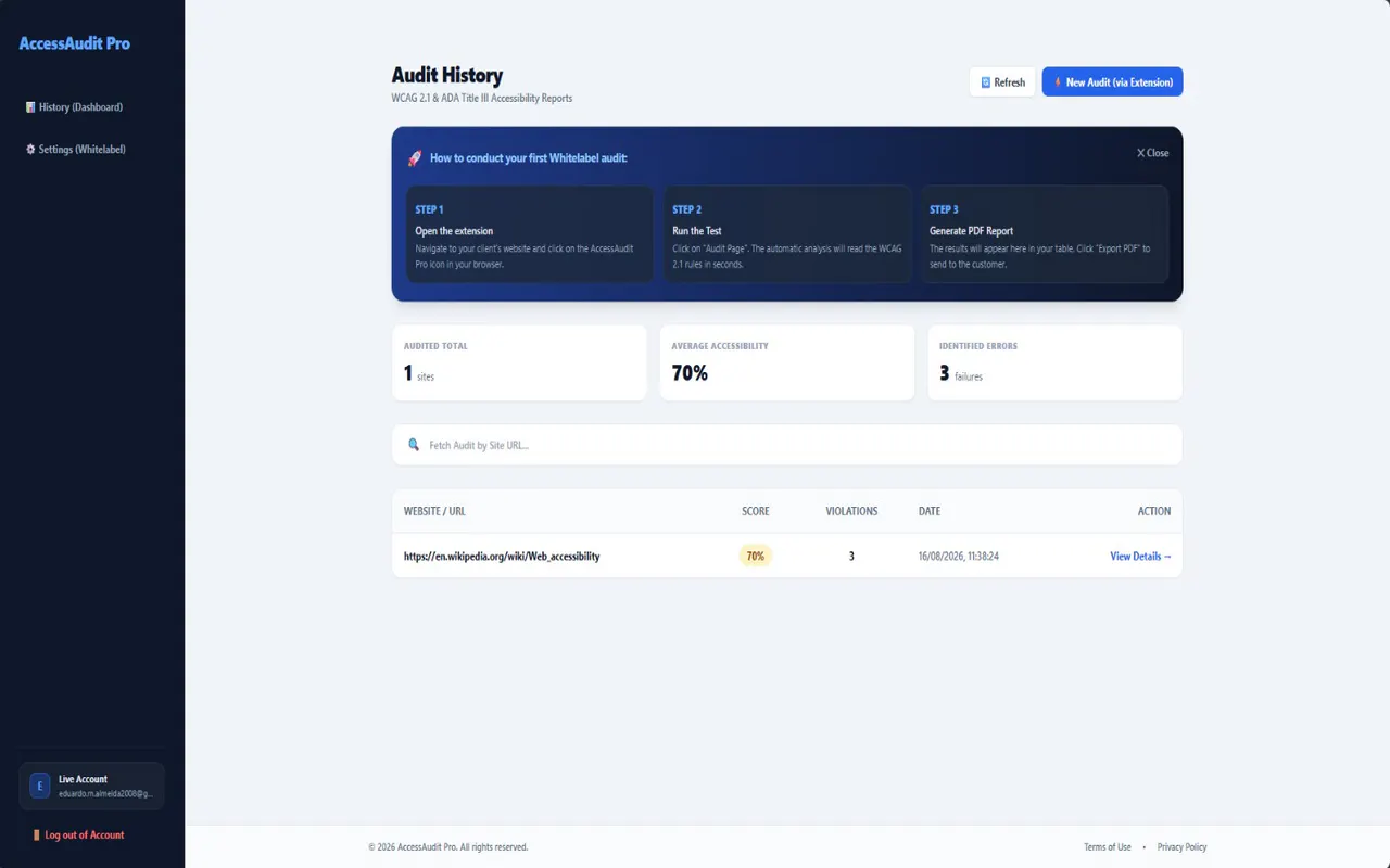 AccessAudit Pro screenshot
