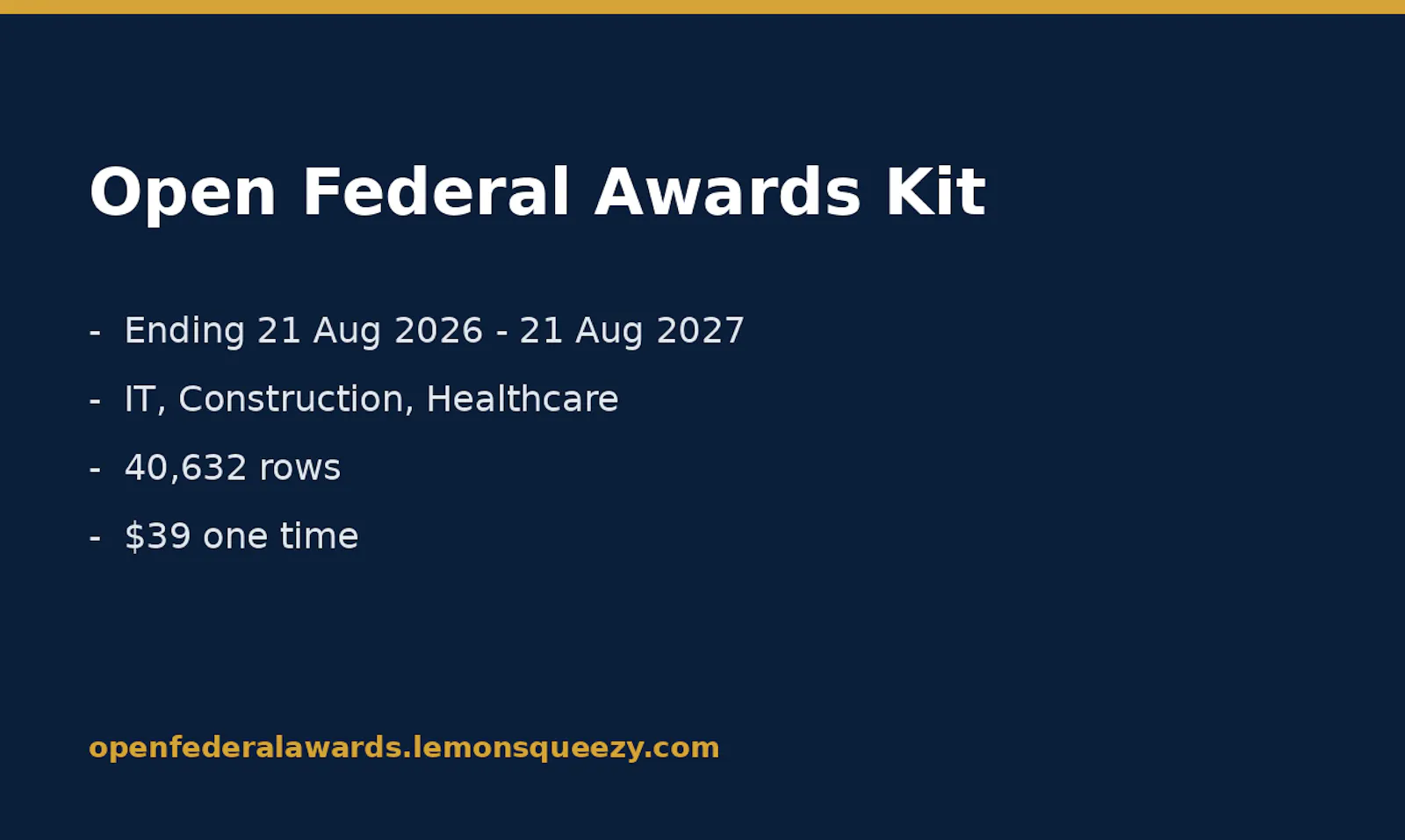 Open Federal Awards Kit Ending V1 screenshot 3