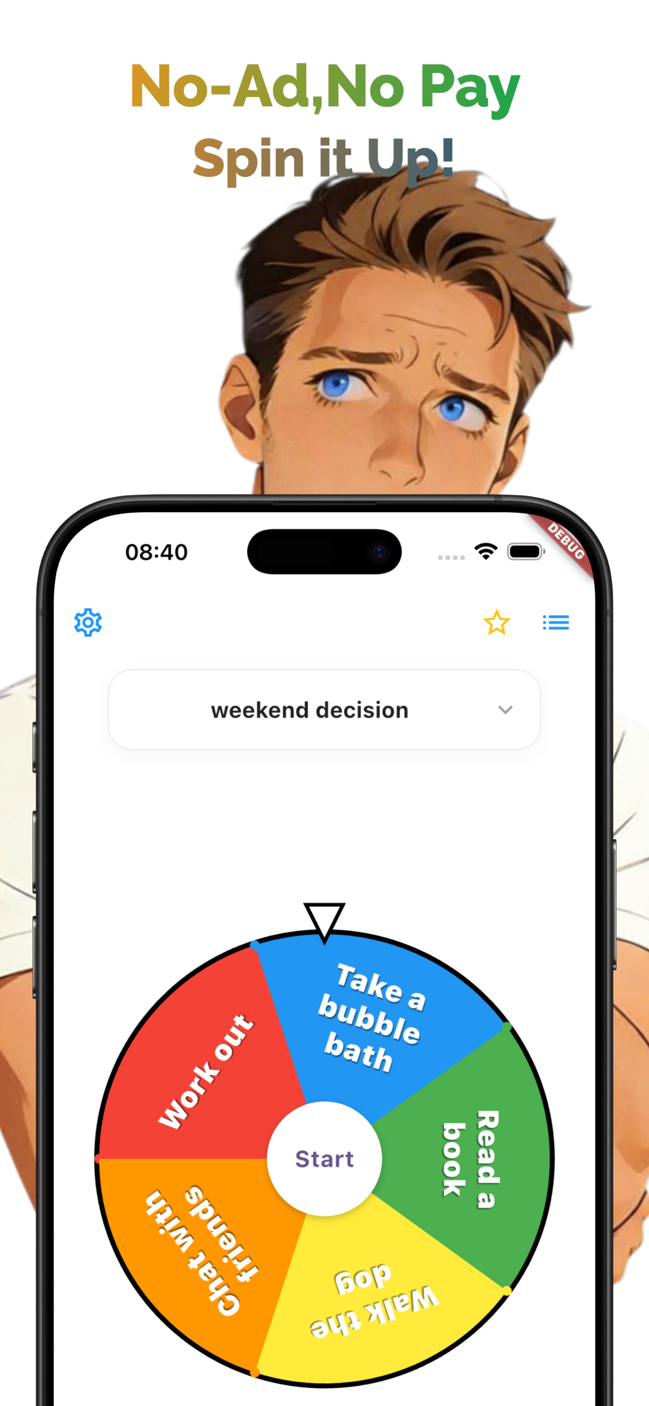 Wheel Decision - Screenshot 2 showing product features and functionality