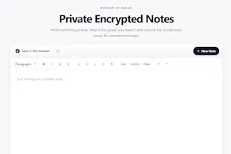 NotepadWeb - Private Encrypted Notes gallery image