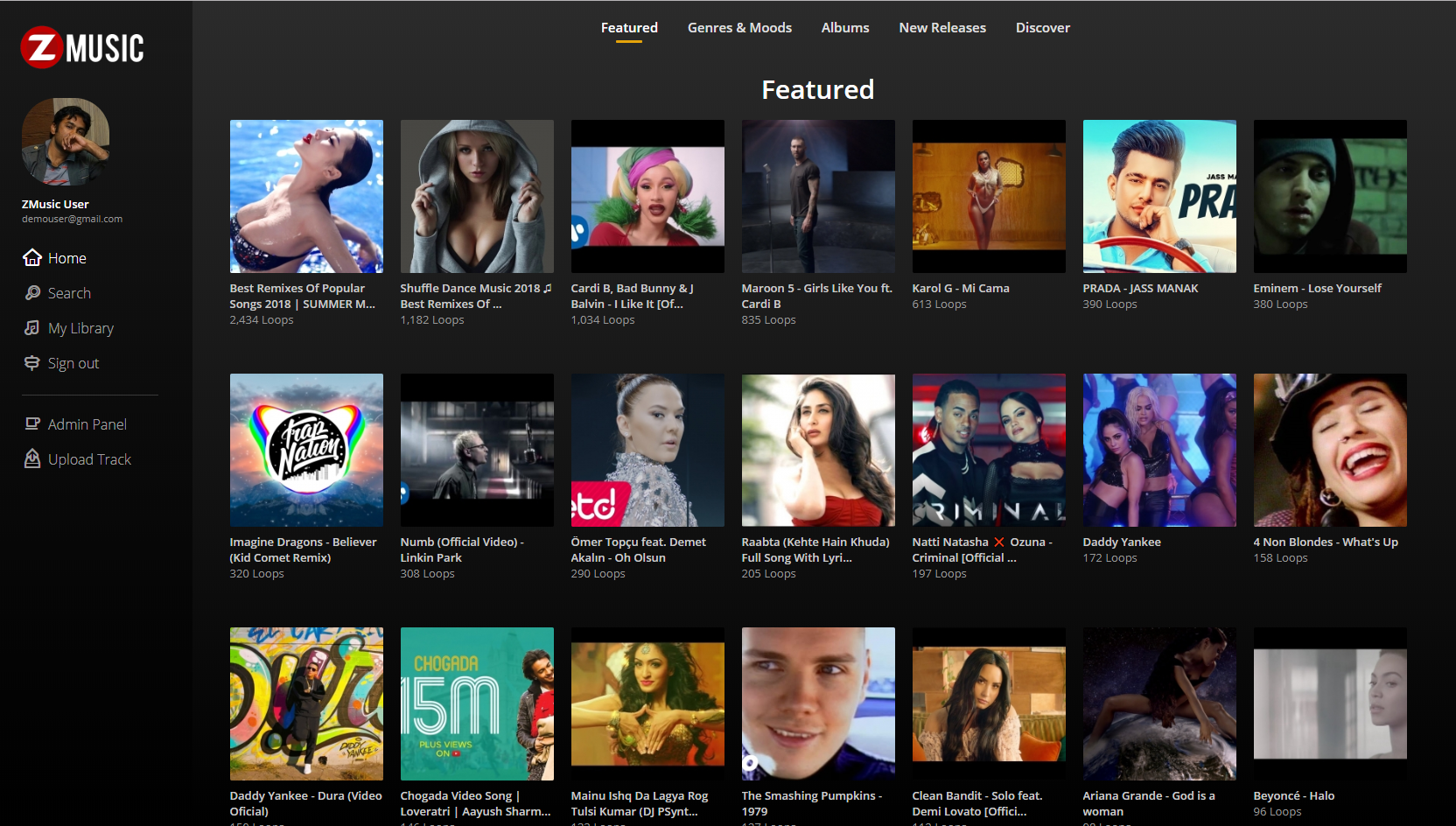 Zuz Music - Advance Music Platform System v1.2.6 gallery image
