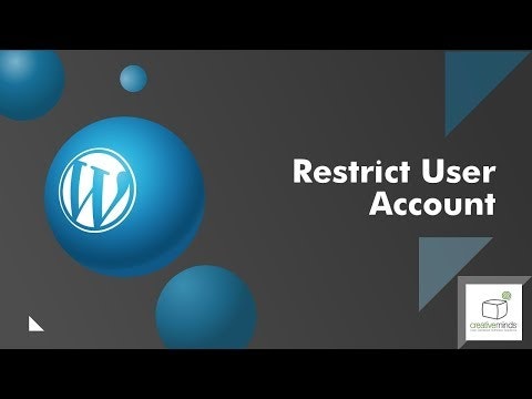 CM Restrict User Account Access Plugin gallery image